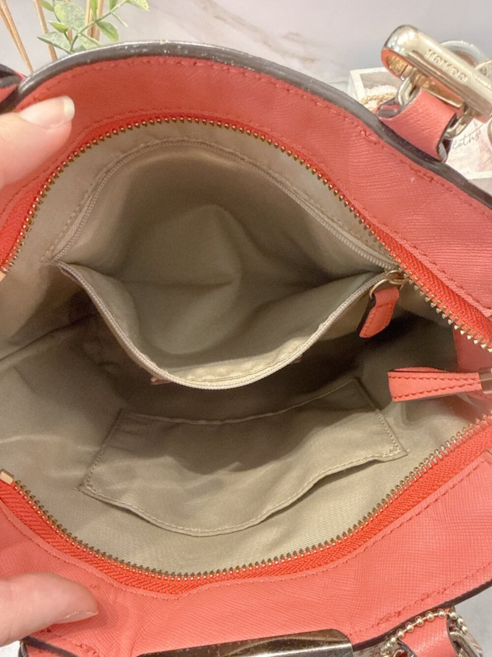EUC Coach Madison Saffiano Leather Mini Tote Bag - Picture 5 of 15